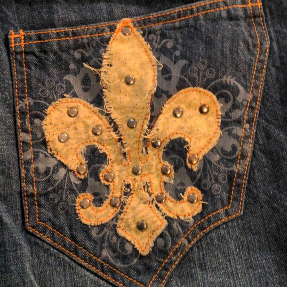Soulland Fleur De Lis Pocket Jeans - Picture 2 of 10